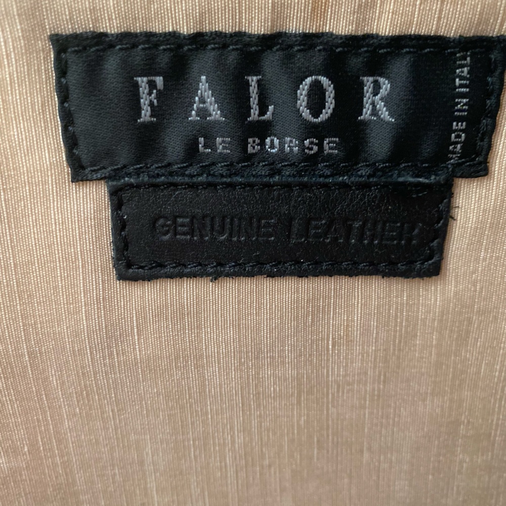 Falor le Borse Leather Woven Tote Bag Purse - Picture 15 of 16